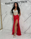Silver corset top dress