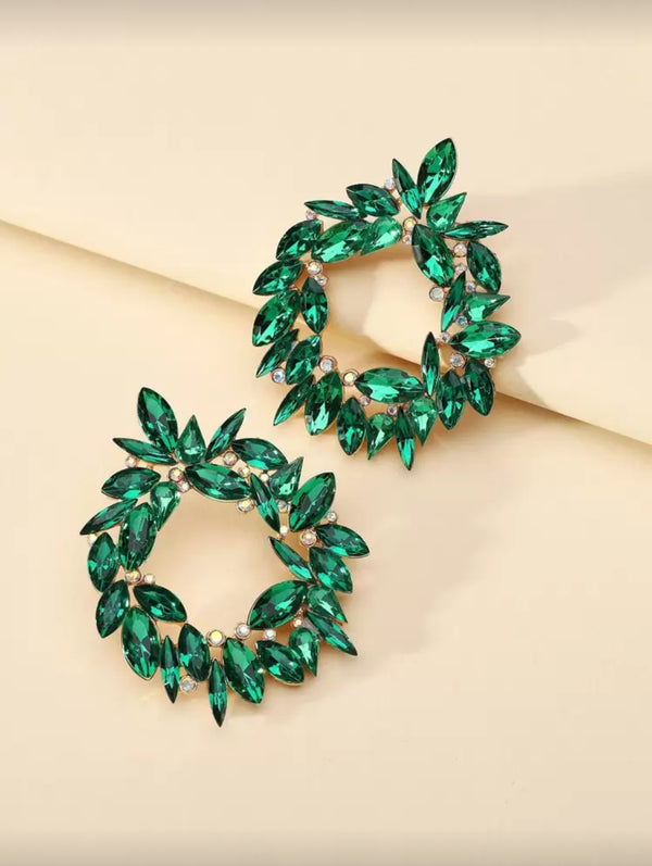 Green earrings